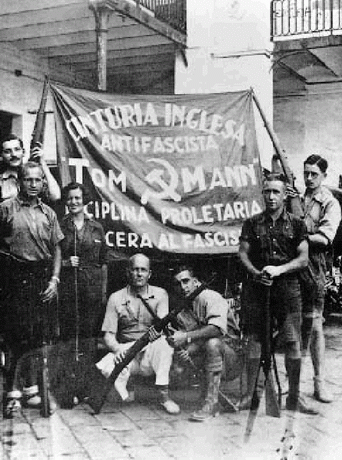 Brigadistas Ingleses de la XIV Brigada Internacional que intervinieron en la Batalla de Lopera